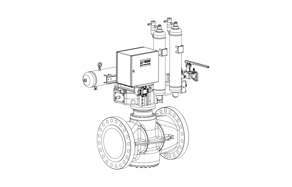 Plug Valves - E10D Technical Drawing - Vastas