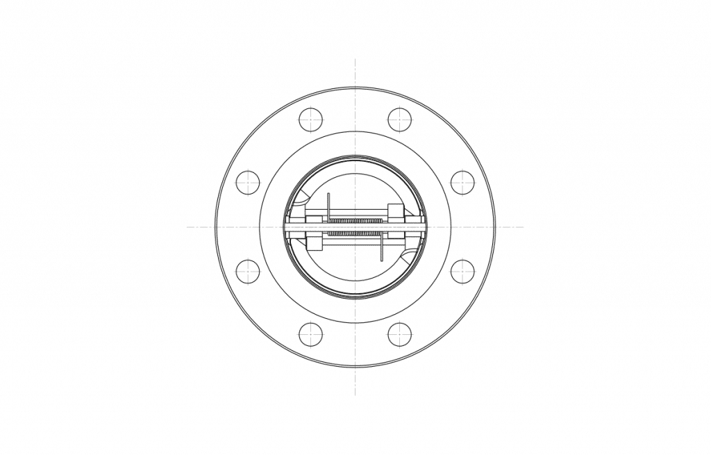 Check Valves - E40D Technical Drawing - Vastas