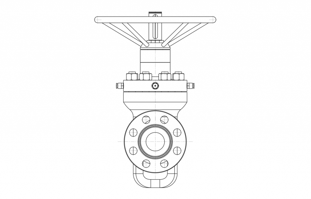 Gate Valfler - E50A Teknik Çizim - Vastaş