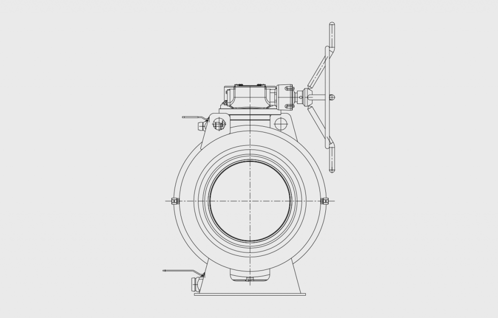 Ball Valves - E60L Technical Drawing - Vastas