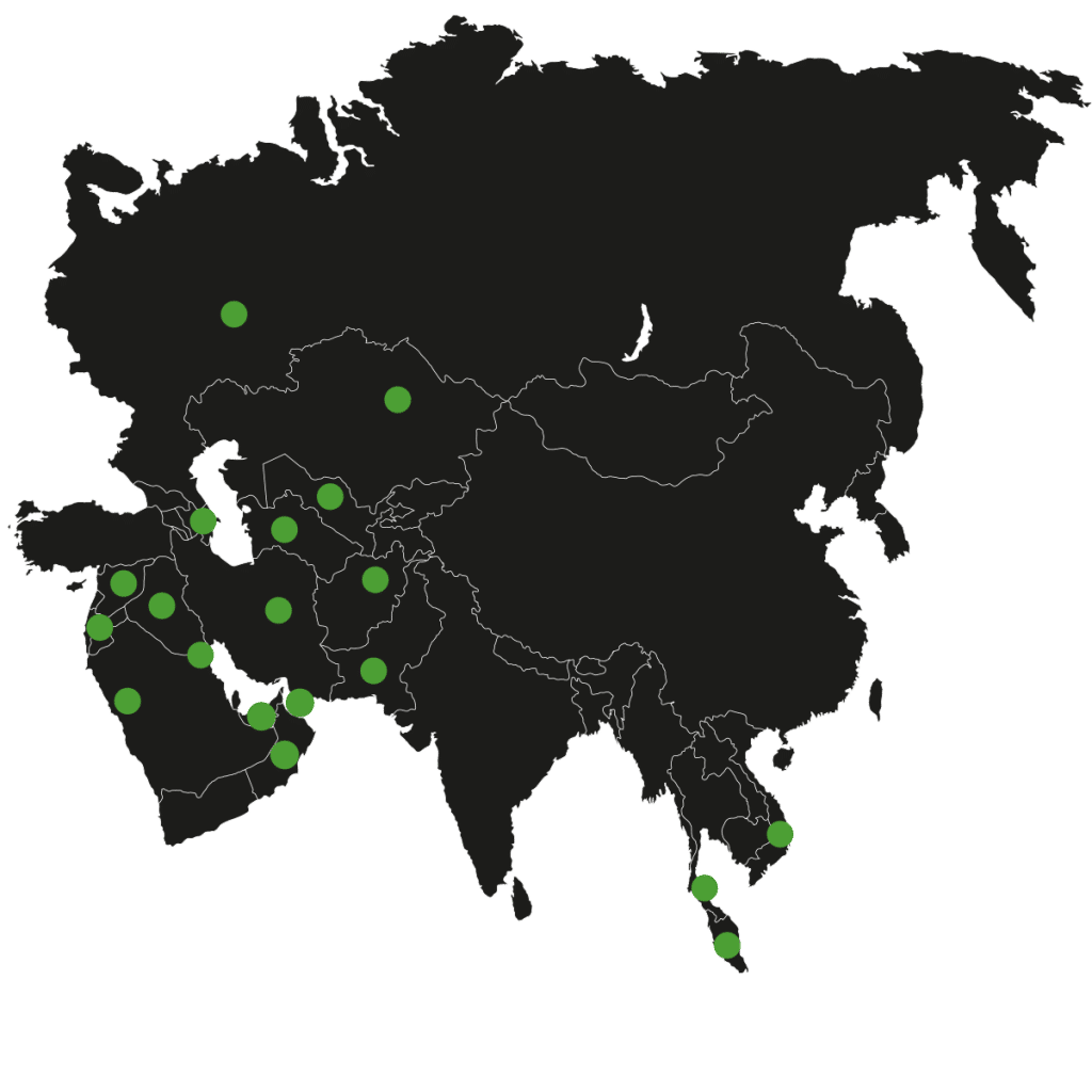 Asia Map - Vastas Asia References