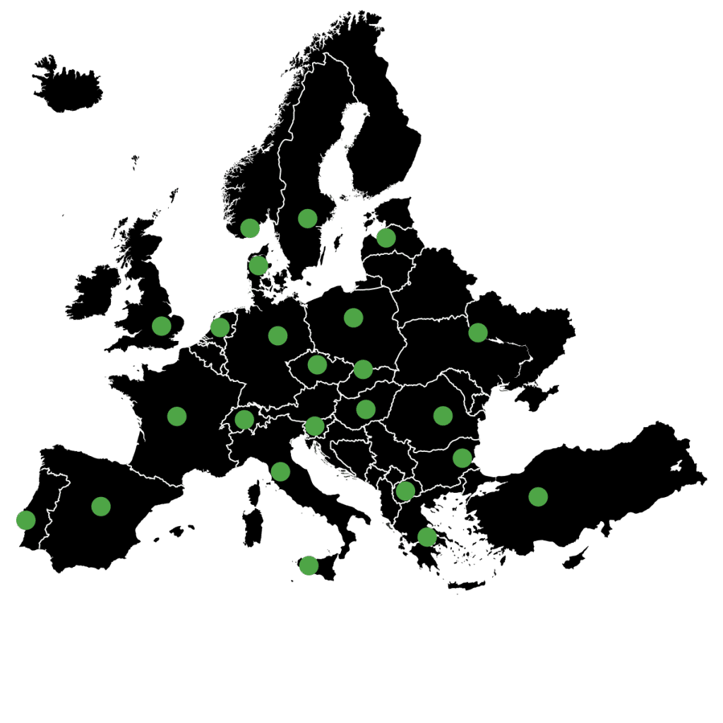 Avrupa Harita - Avrupa Referanslar - Vastaş