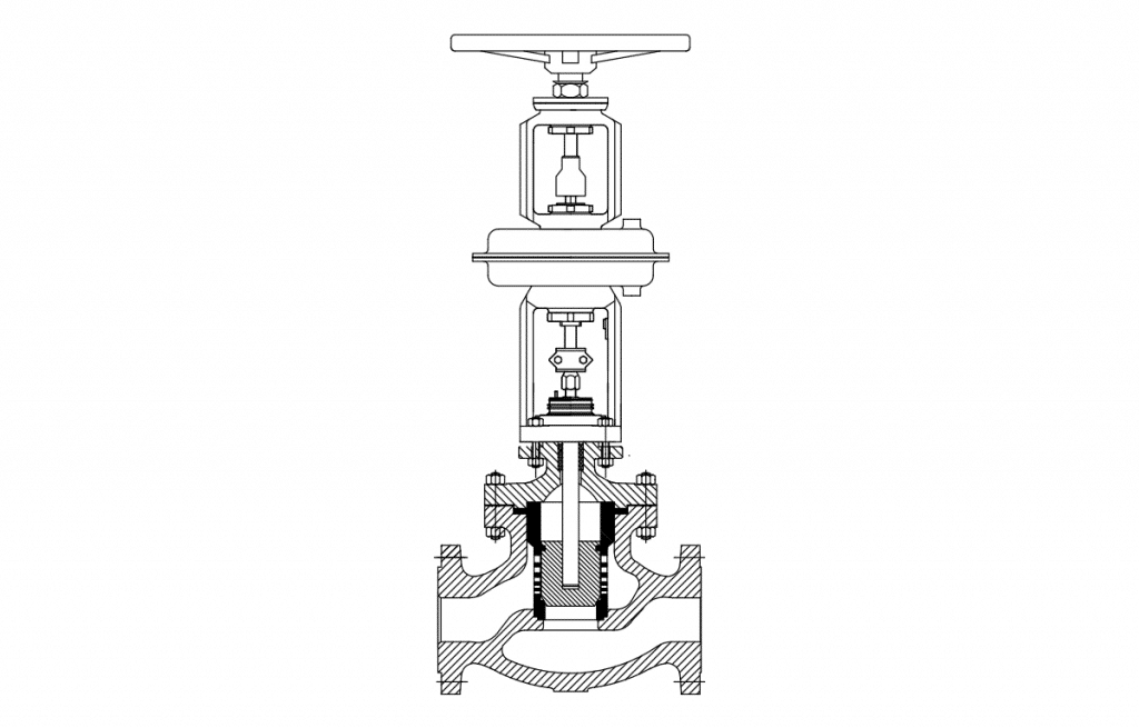 Globe Valfler - E30B Teknik Çizim - Vastas